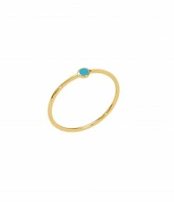 AND...PARIS Bague Memory Turquoise Or Jaune