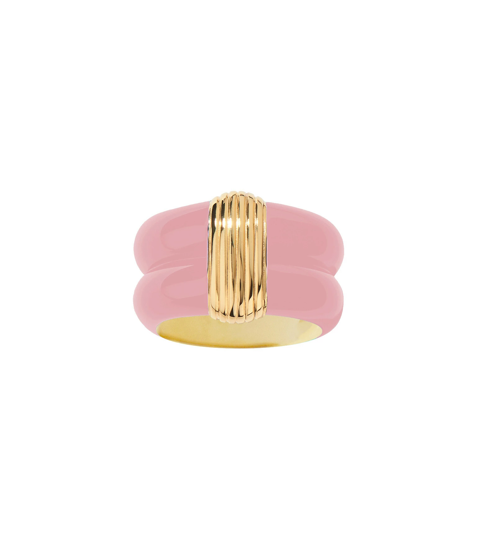AURELIE BIDERMANN Bague Katt MM, Capsule Octobre Rose