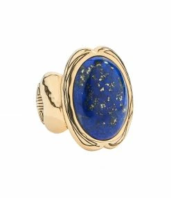 AURELIE BIDERMANN Bague Olfa Lapis Résine Lazuli