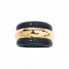AURELIE BIDERMANN Bague Nazca Résine Noir