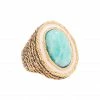 AURELIE BIDERMANN Bague Liz Turquoise