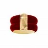 AURELIE BIDERMANN Bague Katt MM Résine Bordeaux