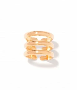 AURELIE BIDERMANN Bague Esteban Laiton Doré