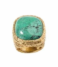 AURELIE BIDERMANN Chevalière Miki Turquoise