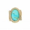 AURELIE BIDERMANN Bague Aldabra Turquoise Verte