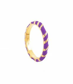 CABIROL Bague Aimée Vermeil Violet