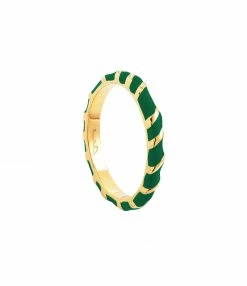 CABIROL Bague Aimée Vermeil Vert Émeraude