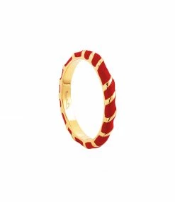 CABIROL Bague Aimée Vermeil Rouge Impérial