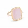 GINETTE NY Bague Antique Nacre Rose Or Rose