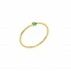 AND...PARIS Bague Memory Tsavorite Or Jaune