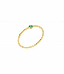 AND...PARIS Bague Memory Tsavorite Or Jaune