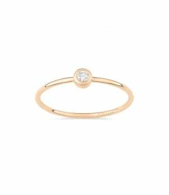 GINETTE NY Bague Lonely Or Rose Diamants