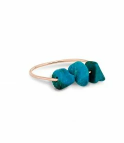 GINETTE NY Bague Jala Chrysocolle Or Rose