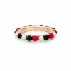 GINETTE NY Bague Maria Or Rose Multicolore