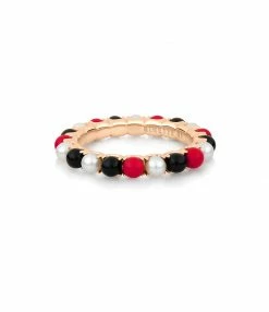 GINETTE NY Bague Maria Or Rose Multicolore