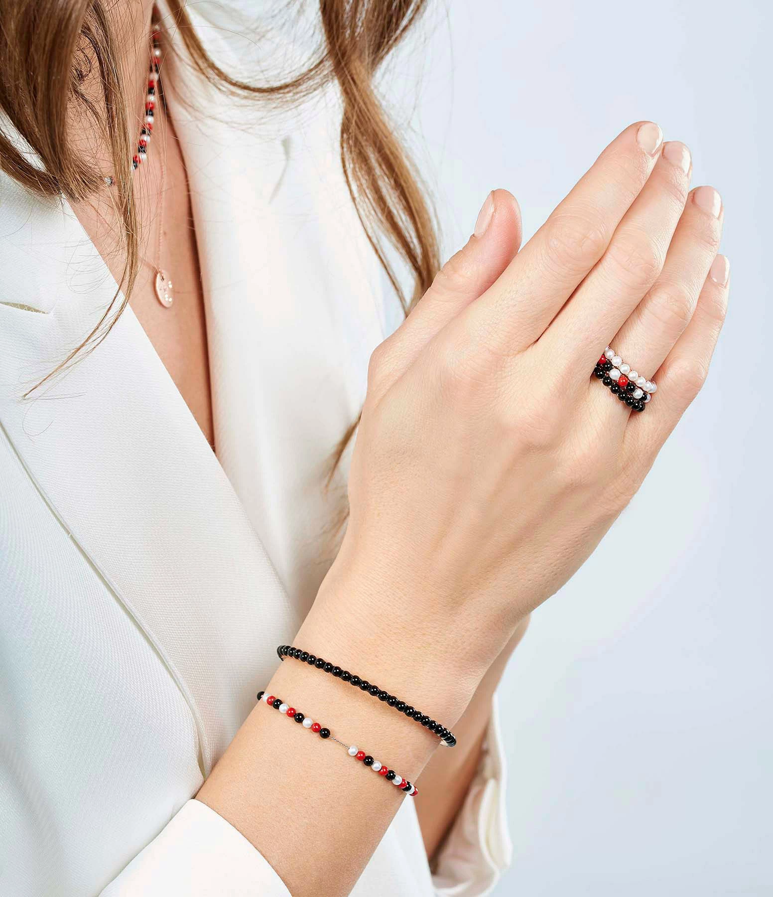 GINETTE NY Bague Maria Or Rose Multicolore – Image 2