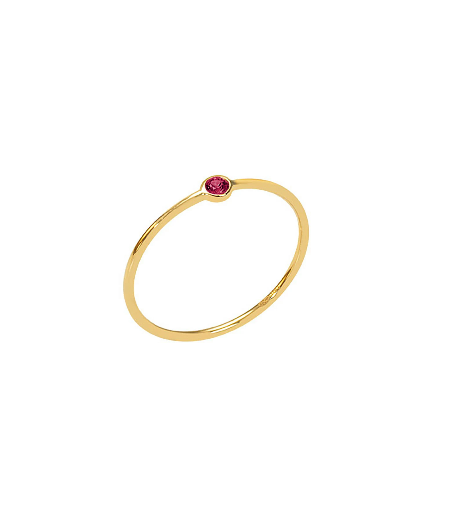 AND...PARIS Bague Memory Ruby Or Jaune