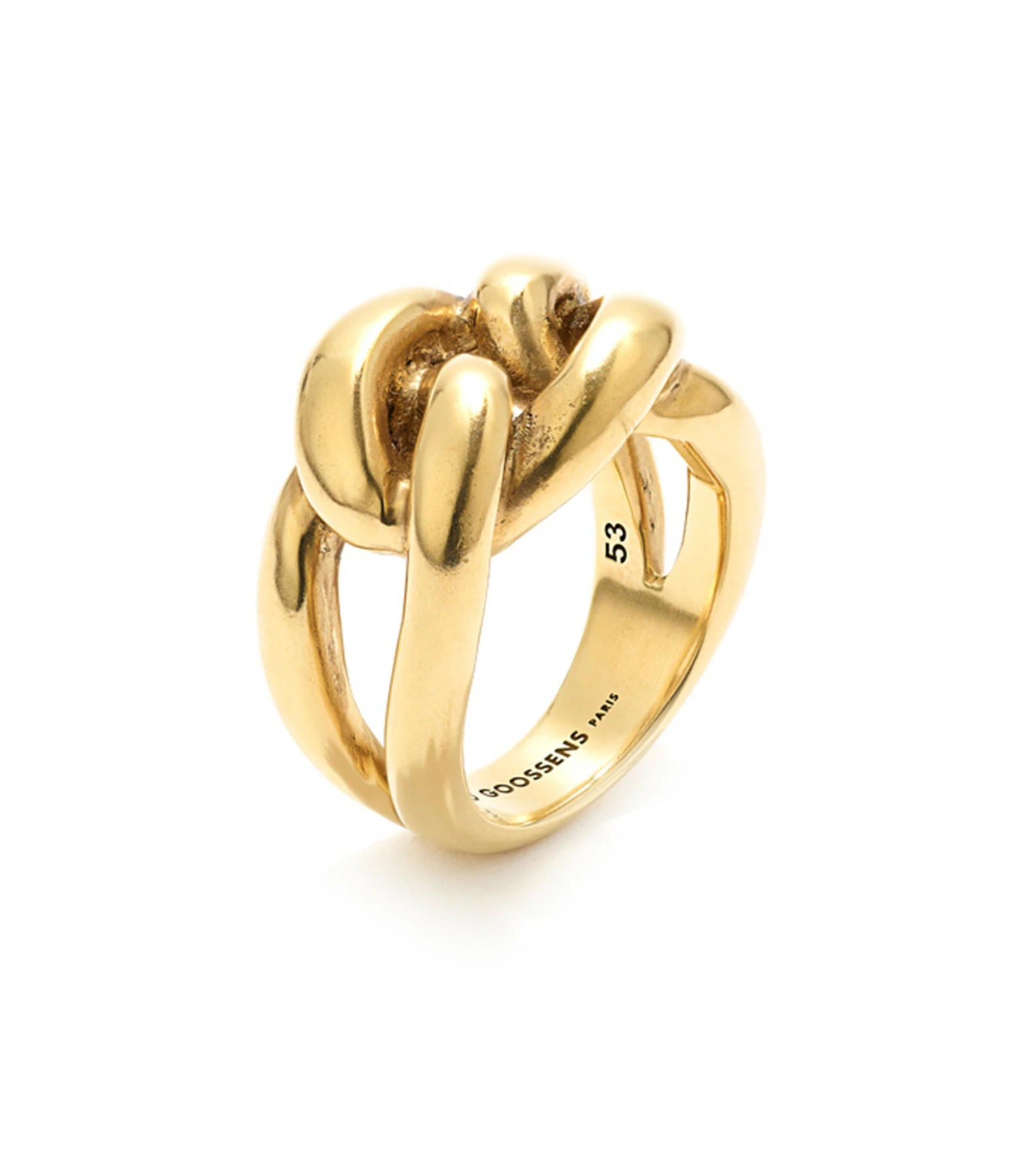 GOOSSENS PARIS Bague Lhassa Petit Modèle Plaqué Or