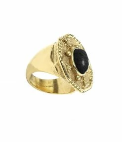 GOOSSENS PARIS Bague Essaouira Agate Noire