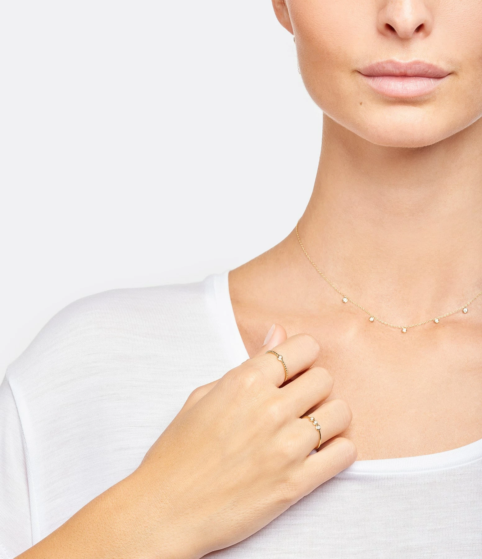 AND...PARIS Bague Trilogie Diamants Or – Image 2