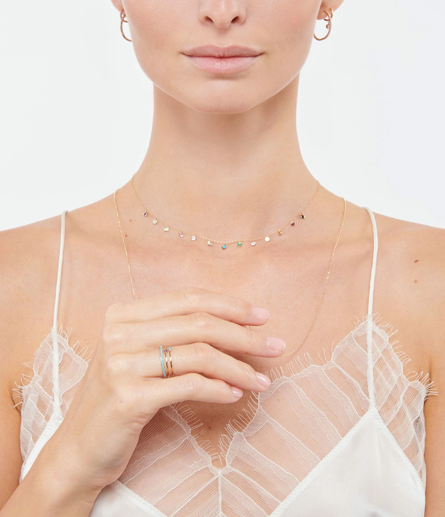 AND...PARIS Bague Memory Saphir Jaune Or Jaune – Image 2