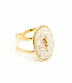 LSONGE Bague Lakota M Nacre Doré