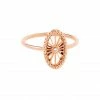 NAVA JOAILLERIE Bague Mini-Cheyenne Ovale Diamant Or Rose