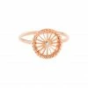 NAVA JOAILLERIE Bague Mini-Cheyenne Ronde Diamant Or Rose