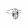 NAVA JOAILLERIE Bague Mini-Cheyenne Ovale Diamant Or Blanc