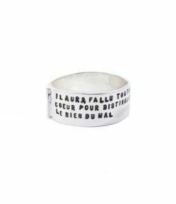 SERGE THORAVAL Bague Intelligence Argent