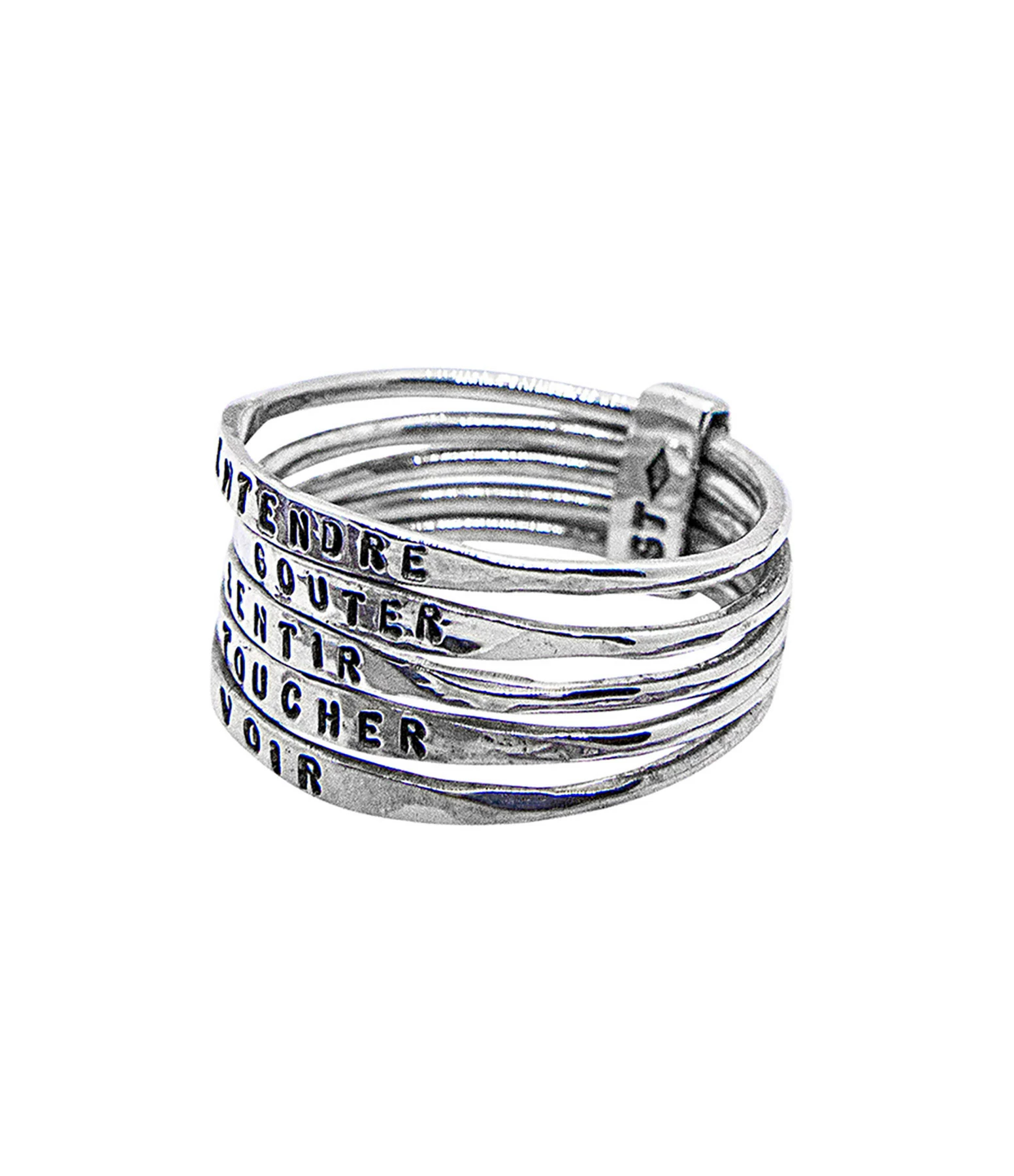 SERGE THORAVAL Bague 5 Sens Extra-fine Argent – Image 2