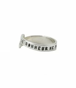 SERGE THORAVAL Bague Bonheur Trenet Argent