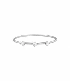 VANRYCKE Bague Stardust 3 Diamants Or Blanc