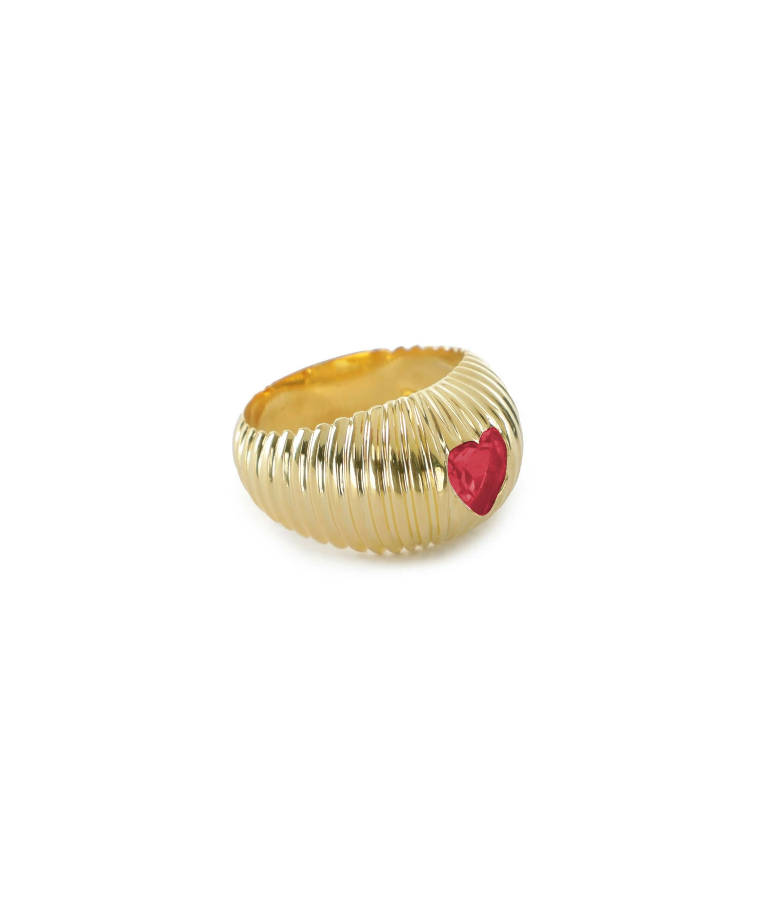 TITYARAVY Bague Prema Rubis Rose Argent Plaqué Or – Image 2